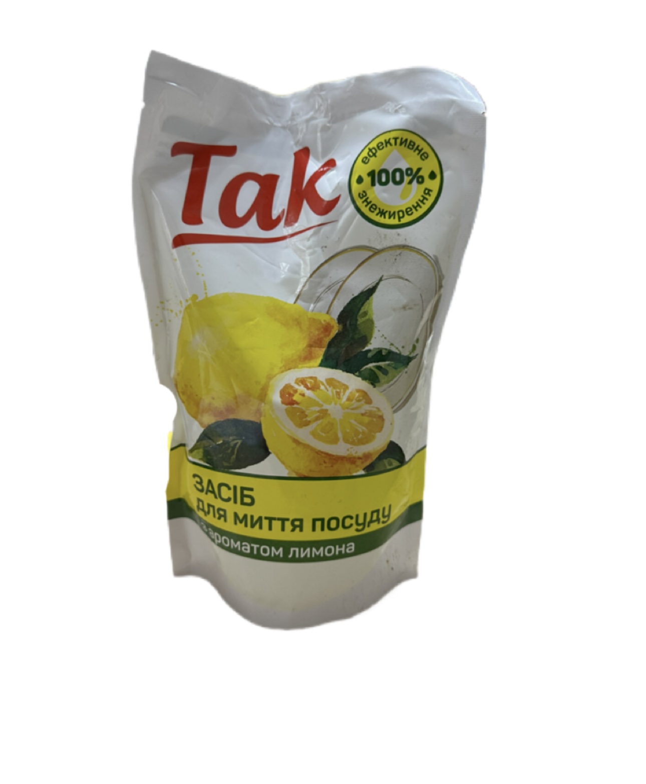 Засіб для миття посуду ТАК 0,465мл, дой-пак DONAT